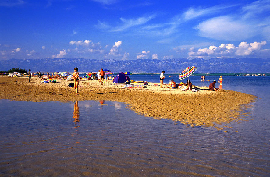 Zadar Strand / Privlaka Infos Kroatien Urlaub von / De kroatische stranden